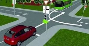 Ampel ist auf grün
